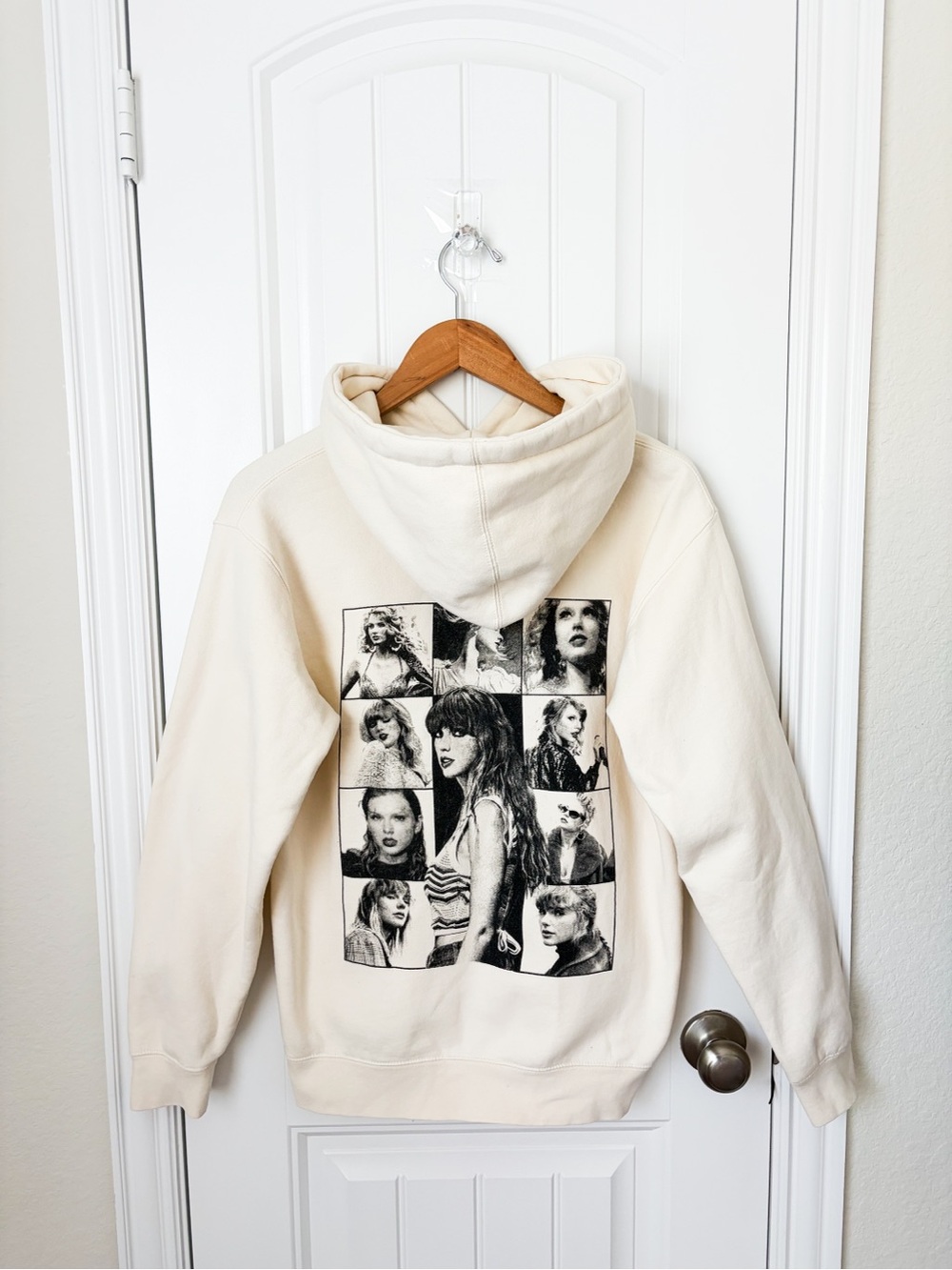 Taylor Swift The Eras Tour Official Merch Beige Hoodie Size Small